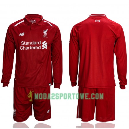 Koszulka Liverpool Dziecięcy Domowe Stroje Piłkarskie 2018/19 Długi Rękaw